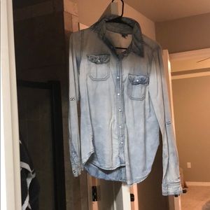 Make offer- Long sleeve denim colored top